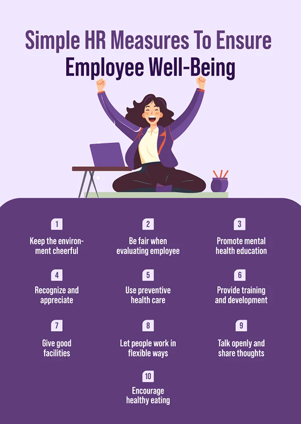 Simple HR Measures to Ensure Employee Wellbeing