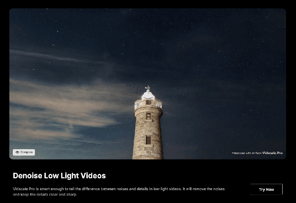 denoise low light videos