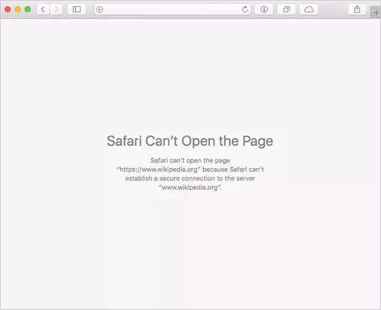 DNS PROBE FINISHED NXDOMAIN error in Safari