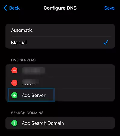 Google DNS code in iOS