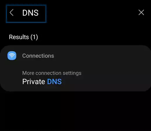 Private DNS option in Android