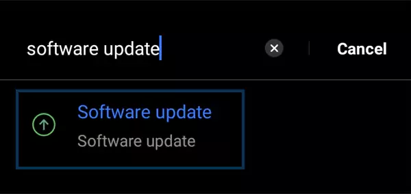 software update on Android