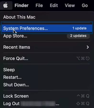 system preferences on macOS